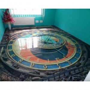 Sơn hoa văn 3D phòng khách